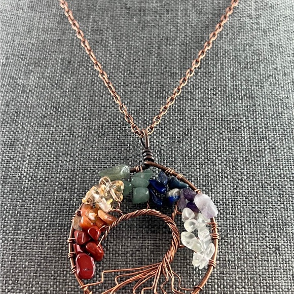 Chakra Tree of Life Necklace New Jewelry - Picture 3 of 3